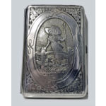 Rare Kate Greenaway inspired Silver Card Case London 1884 Preview