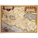 M-13192: Ortelius Map of the Holy Land - c 1598 Preview