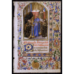 IM-10271 - Medieval Book of Hours Leaf with miniature of Funeral Service Preview