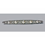 Art Deco Platinum Diamond and Pearl bar Brooch, C.1920 Preview