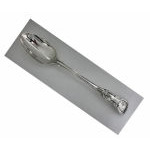 Antique Hunt & Roskell Silver Kings Pattern Serving Spoon, London 1867. Preview