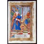 IM-11586 - Book of Hours Leaf, c. 1518 - David and Uriah Preview
