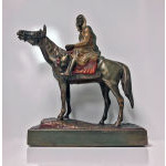 Austrian cold painted bronze of an Arab huntsman on horse C.1900 Preview