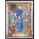 IM-11808: Book of Hours Leaf - Miniature of the Pentecost Preview