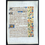 IM-11675 - Medieval Book of Hours Leaf - Elaborate Borders with Birds Preview