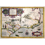 M-13974 - Early Map depicting Virginia to Florida - Hondius, c. 1613 Preview