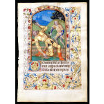 IM-11932 - Book of Hours Leaf - Miniature of David and Goliath Preview