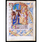 IM-11928 - Book of Hours Leaf - Miniature of The Coronation of the Blessed Virgin Mary Preview