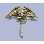 French Art Nouveau 18K mythological brooch Pendant, C.1900 Preview