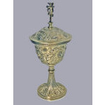 English Silver Gilt Goblet Cup and Cover Chalice, London 1879 Preview