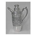 Silver Cocktail Shaker, Aztec design, South American, C.1930. Preview