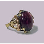 Austrian 14K pink and yellow gold Pink Tourmaline Ring, C.1930 Preview