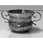Rare Miniature Silver Queen Anne Caudle Cup, London 1706 James Beschefer Preview