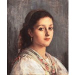 Young Parisienne by Christine Sundberg, 1888 Preview