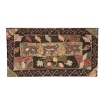 American Hooked Rug of 3 Trotting Dogs Preview