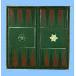 PENNSYLVANIA BACKGAMMON BOARD, SIGNED "WISE" WITH IMAGES OF A WAGON WHEEL AND A STAR OF DAVID, 1850-1880: Preview