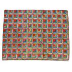 ROOM-SIZED HOOKED RUG IN THE LOG CABIN PATTERN WITH GREAT COLORS Preview