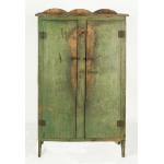 APPLE GREEN JELLY CUPBOARD, SHENANDOAH VALLEY, VIRGINIA, 1840-1870 Preview