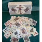 Etched and Polychromed Bone Box w/Bone Playing Cards Preview