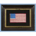 36 STARS, MADE FOR THE 1876 CENTENNIAL INTERNATIONAL EXPOSITION, A WOVEN SILK FLAG WITH TEXT ON BOTH SIDES: Preview
