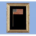 7 STARS, A CONFEDERATE SYMPATHIZER FLAG, UNUSUALLY ELONGATED FORM, DATED 1892 IN THREE PLACES: Preview