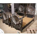 Pair of Italian cast iron and mother of pearl beds Preview