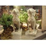 Pair of carved marble dogs Preview