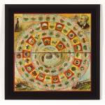 �THE WORLD�S GLOBE CIRCLER� BOARD GAME GAMEBOARD, BASED ON JULES VERNE�S �AROUND THE WORLD IN 80 DAYS�, 1890-1900: Preview