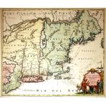 M-11081: Homann Map of "Nova Anglia" New England, c. 1724 Preview